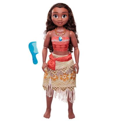 Muñeca Vaiana Moana Disney de 80 cm con peine azul