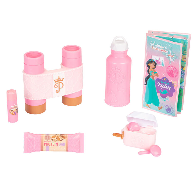 Mochila rosa Disney Princess con accesorios de viaje de juguete - 3