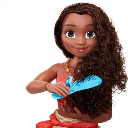 Muñeca Vaiana Moana Disney de 80 cm con peine azul - 3