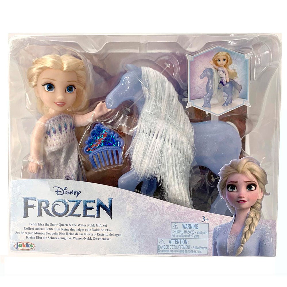 Muñeca Elsa de Frozen con figura de Nokk y accesorios