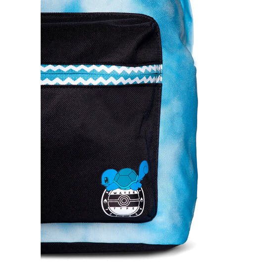 Mochila Pokémon Squirtle Evolutions azul con bolsillo frontal negro - 3