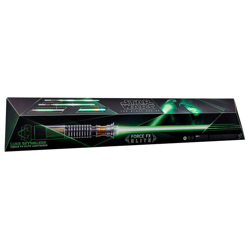 Réplica del sable de luz Force FX Elite de Luke Skywalker con hoja LED verde - 4