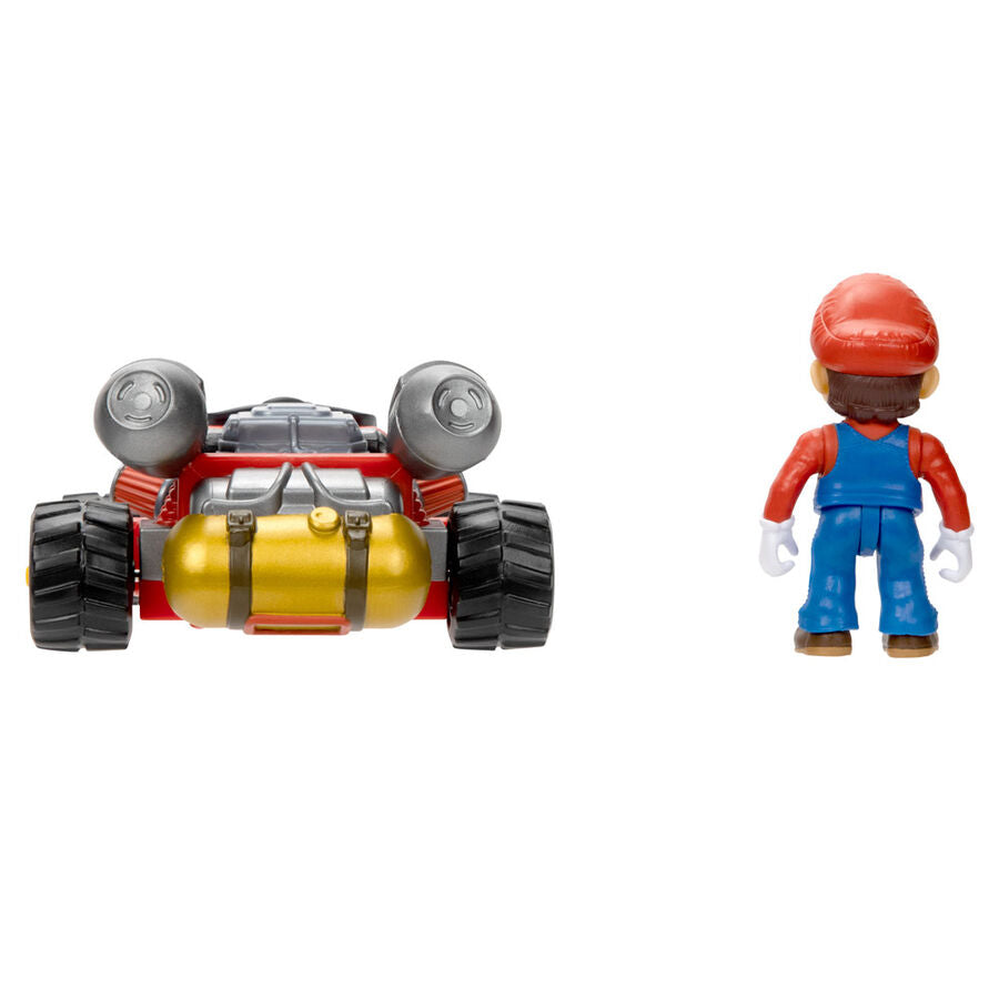 Figura de Mario de 7 cm con kart rojo de The Super Mario Bros. Movie - 6