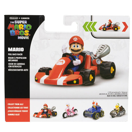Figura de Mario de 7 cm con kart rojo de The Super Mario Bros. Movie - 9