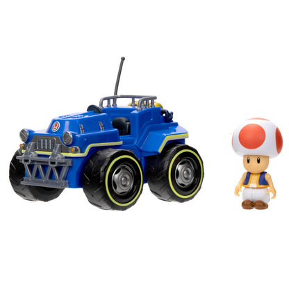 Figura de Toad en un kart azul de Mario Kart - 5