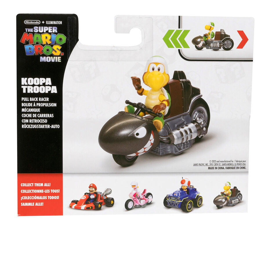 Figura de Koopa Troopa con kart de carreras de Super Mario Bros. - 9