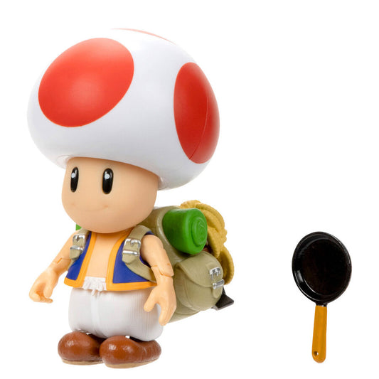 Figura de Toad de Super Mario Bros. Movie de 13 cm con sartén - 4
