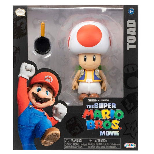 Figura de Toad de Super Mario Bros. Movie de 13 cm con sartén