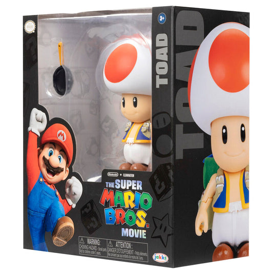 Figura de Toad de Super Mario Bros. Movie de 13 cm con sartén - 8