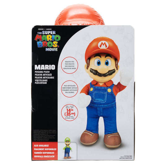 Peluche articulable de Mario de Super Mario Bros. La Película de 30 cm - 4