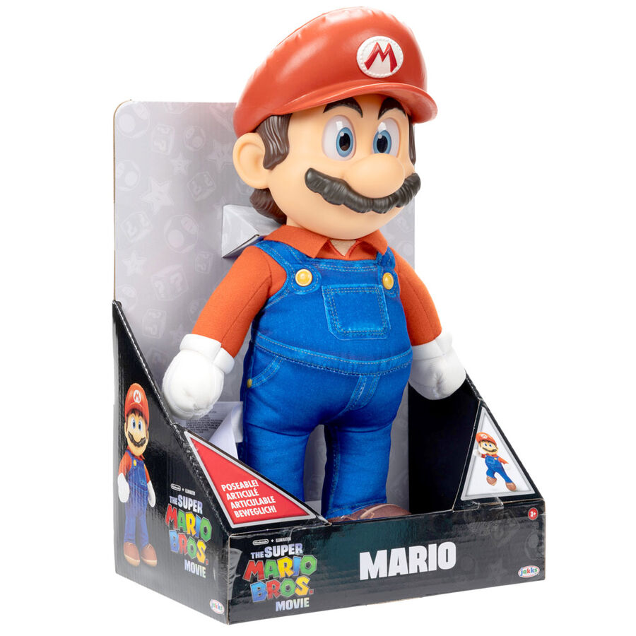 Peluche articulable de Mario de Super Mario Bros. La Película de 30 cm - 8