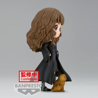 Figura Q Posket de Hermione Granger con túnica, varita y gato - 3