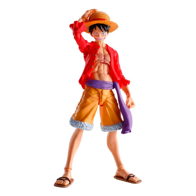 Figura articulada de Monkey D. Luffy de One Piece con sombrero de paja