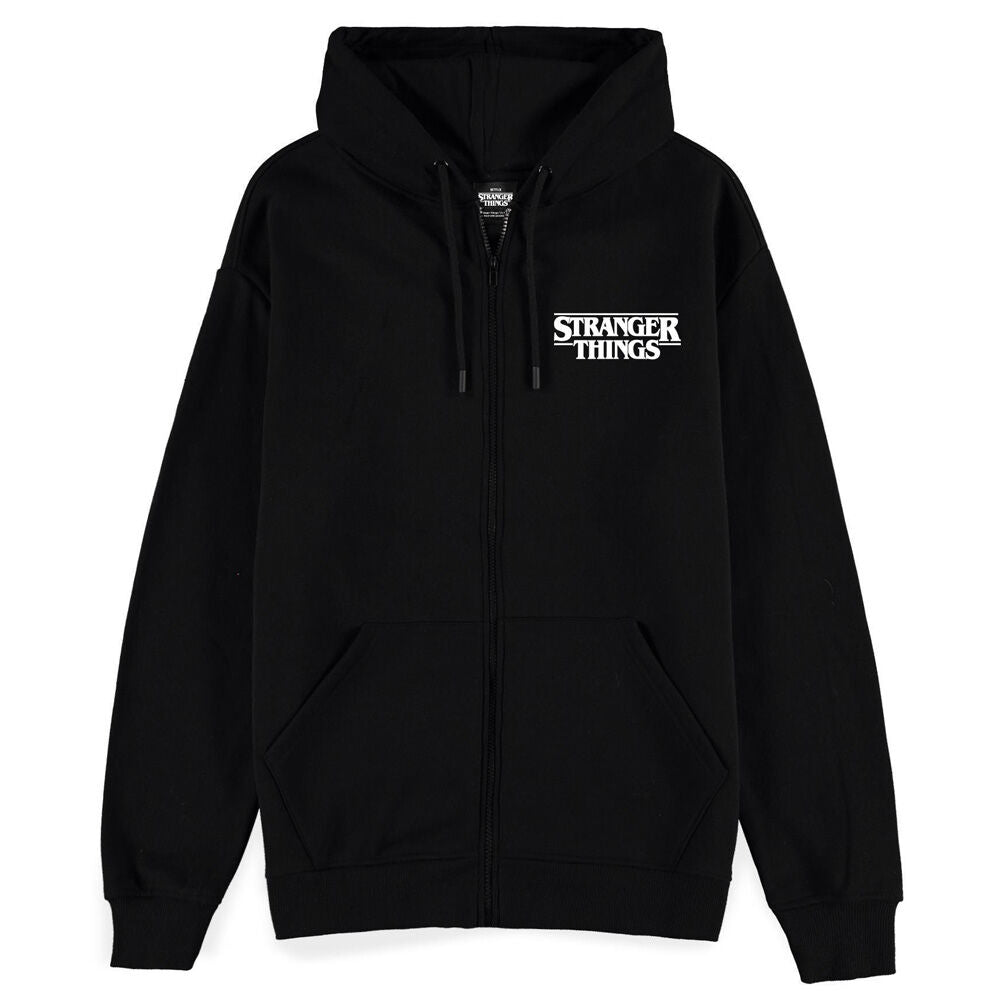 Sudadera negra Fireball de Stranger Things con capucha - 3