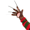 Réplica NECA del guante de Freddy Krueger con hojas y puño a rayas