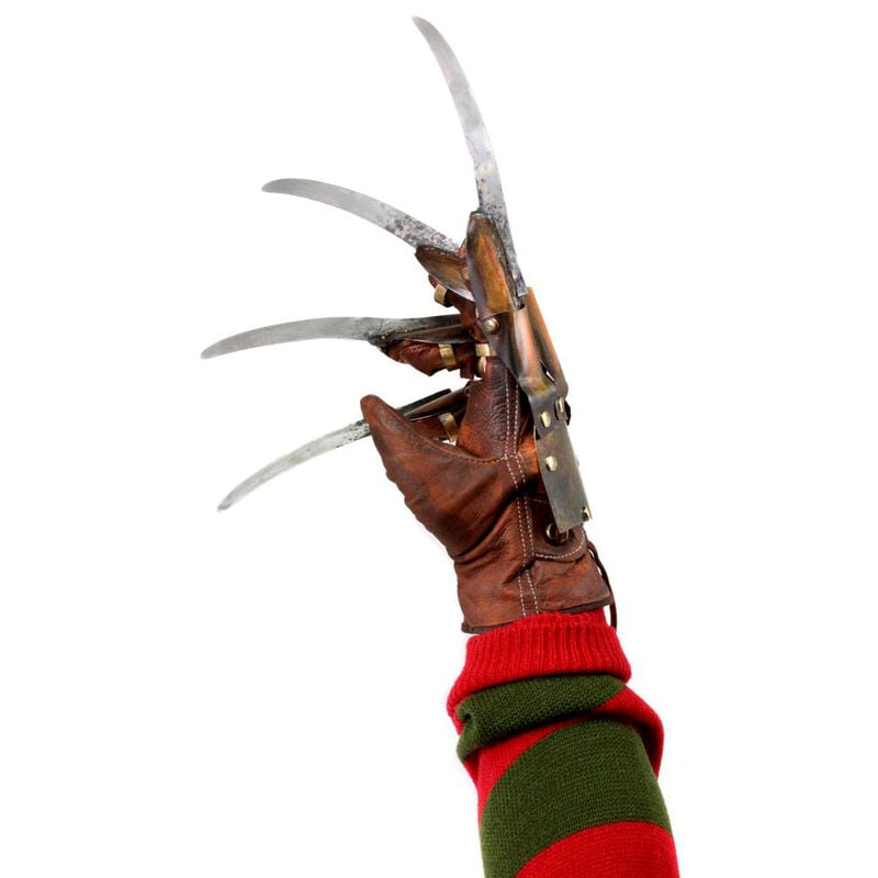 Réplica NECA del guante de Freddy Krueger con hojas y puño a rayas - 2