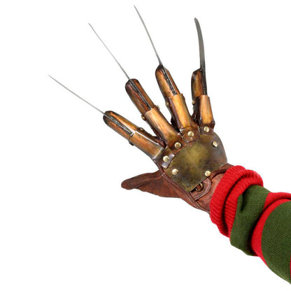 Réplica NECA del guante de Freddy Krueger con hojas y puño a rayas - 3