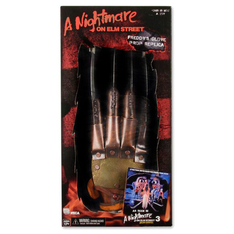 Réplica NECA del guante de Freddy Krueger con hojas y puño a rayas - 4