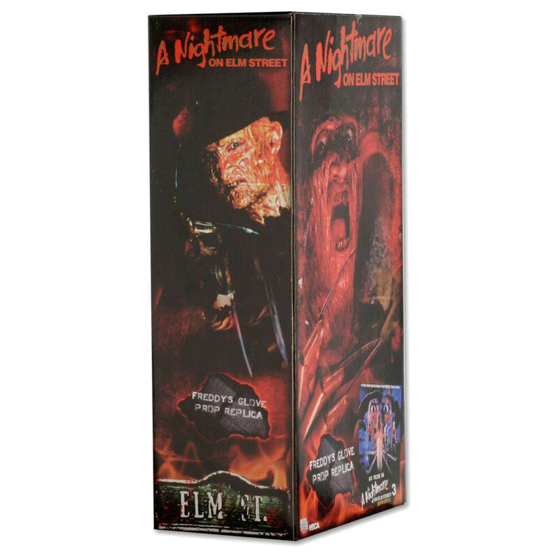 Réplica NECA del guante de Freddy Krueger con hojas y puño a rayas - 5