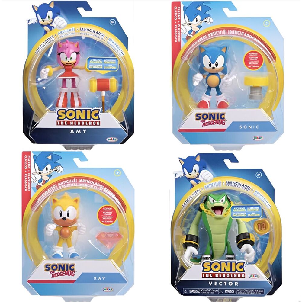 Figuras articuladas Sonic The Hedgehog de 10 cm en surtido