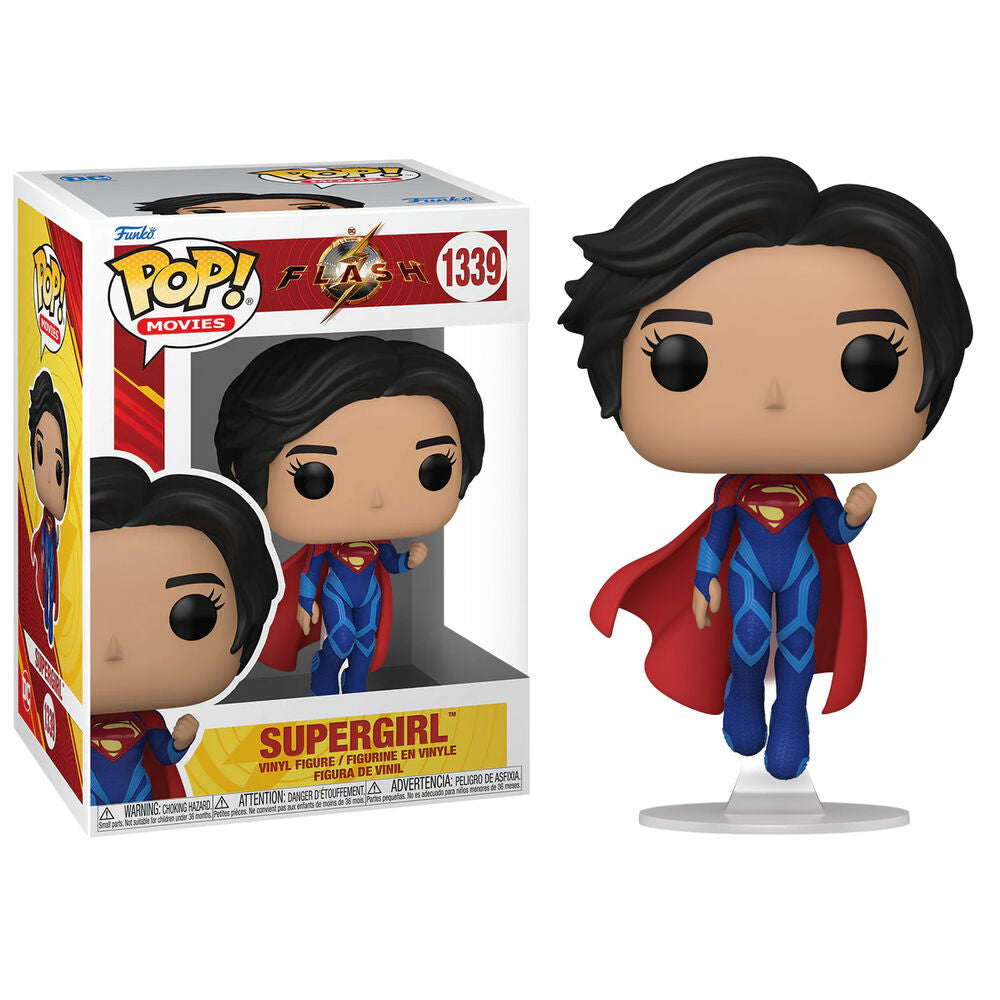 Figura Funko POP! de Supergirl con uniforme azul y capa roja - 2