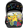 Mochila negra de Pikachu Pokémon con dos compartimentos