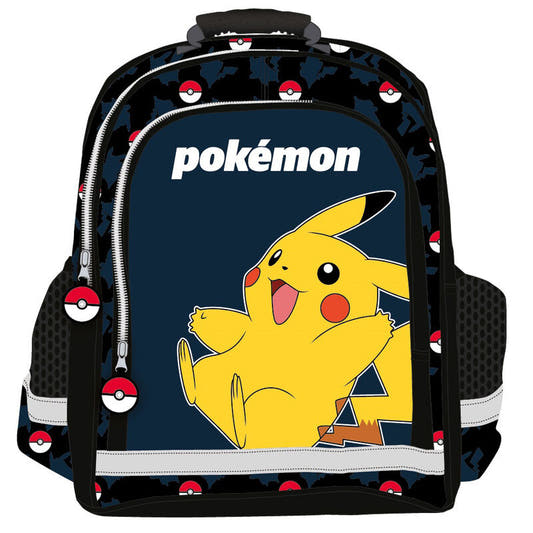 Mochila Pokémon SAFTA con Pikachu y estampado de Poké Ball