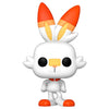 Figura Funko POP! de Scorbunny de Pokémon en blanco y naranja