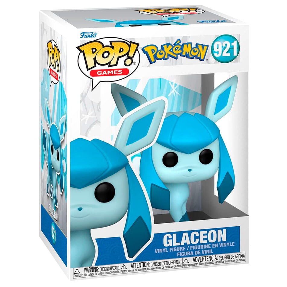 Figura Funko POP! de Glaceon Pokémon 921 en caja con ventana
