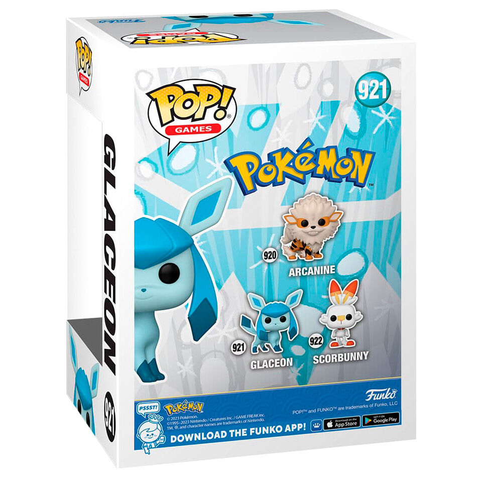 Figura Funko POP! de Glaceon Pokémon 921 en caja con ventana - 3