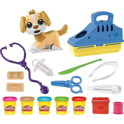 Kit Veterinario Play-Doh con cachorro, accesorios y botes de masa