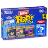 Blíster FUNKO Bitty Pop! Batman Adam West con Batman, The Riddler, Batgirl y figura misteriosa