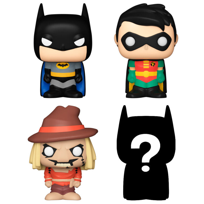 Pack Funko Bitty Pop! DC Comics Batman con Batman, Robin, Scarecrow y figura misteriosa - 2