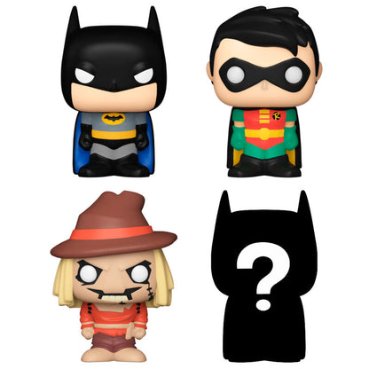 Pack Funko Bitty Pop! DC Comics Batman con Batman, Robin, Scarecrow y figura misteriosa - 2