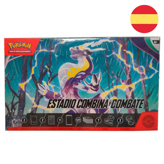 Estuche Pokémon Estadio Combina y Combate con ilustraciones de Pokémon