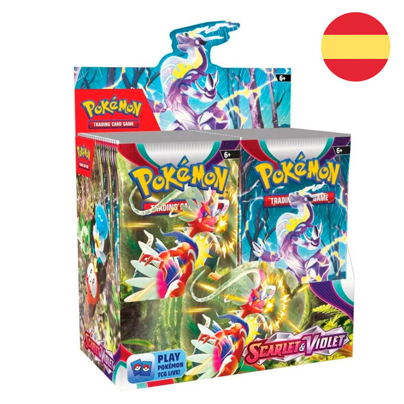 Sobre de cartas Pokémon Escarlata y Púrpura