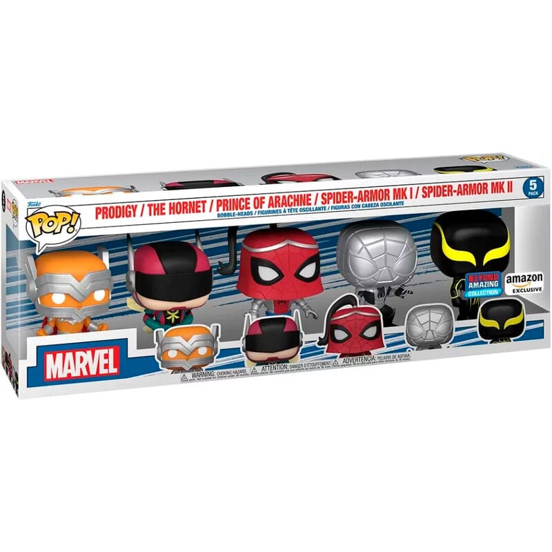 Blíster FUNKO POP! Marvel Spider-Man Exclusive con cinco figuras