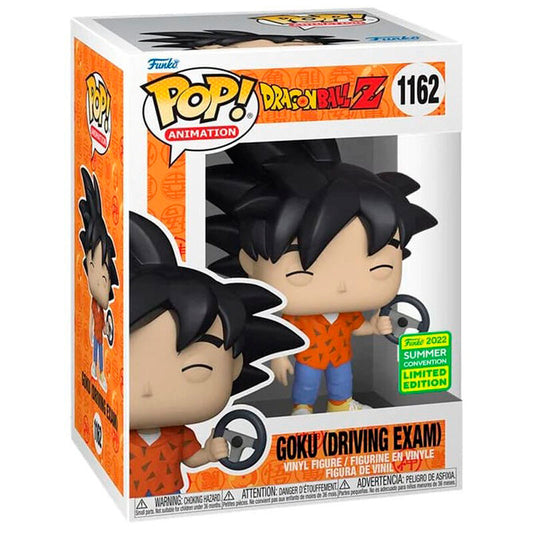 Figura Funko POP! de Goku de Dragon Ball Z con volante en caja