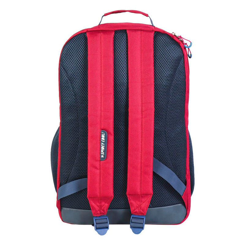 Mochila roja Spiderman Marvel de 45 cm con bolsillos - 2