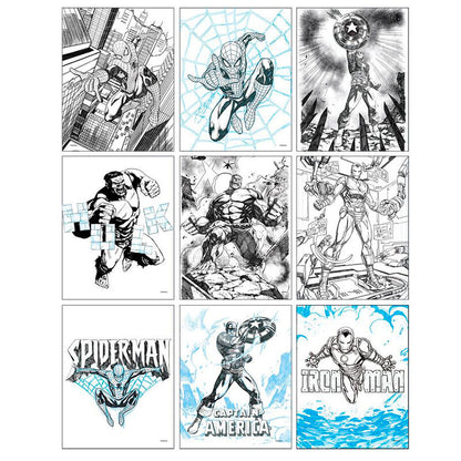 Set de papelería coloreable Marvel Los Vengadores - 3