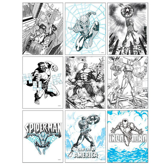 Set de papelería coloreable Marvel Los Vengadores - 3
