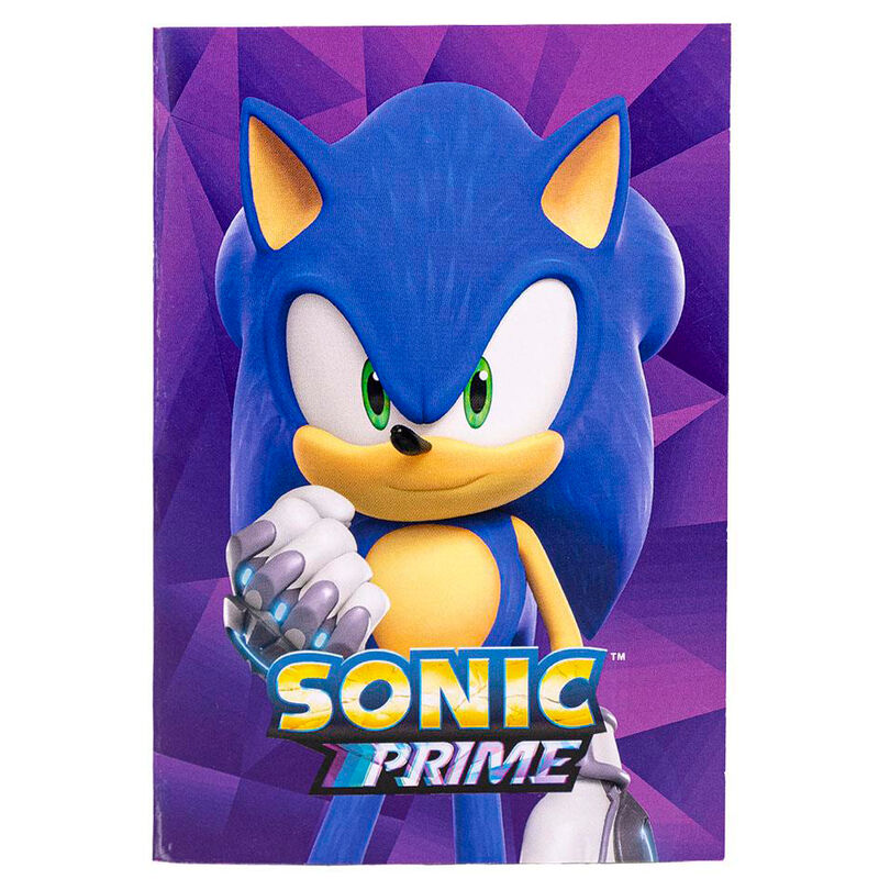 Set de papelería coloreable Sonic Prime con cuadernos, lápices y pegatinas - 4