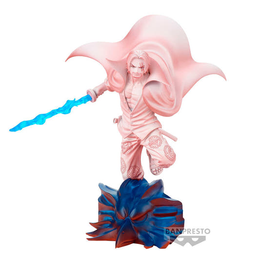 Figura de Shanks de One Piece Film Red con espada y efecto azul