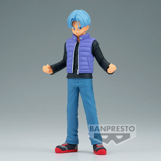Figura de Trunks de Dragon Ball Super Super Hero con chaleco morado - 3