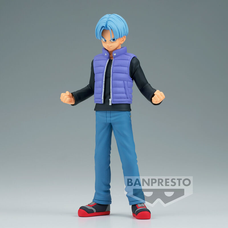Figura de Trunks de Dragon Ball Super Super Hero con chaleco morado - 3