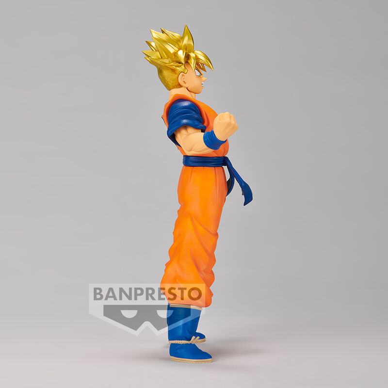 Figura Banpresto de Gohan Blood of Saiyans con uniforme naranja y azul - 2