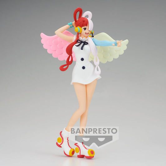Figura de Uta de One Piece con alas pastel y cabello bicolor - 3
