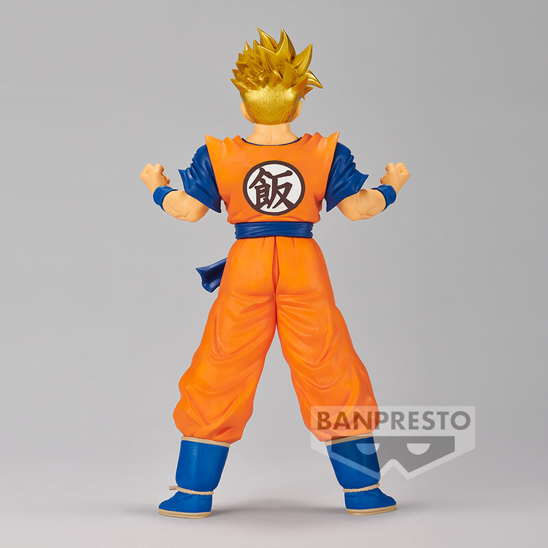 Figura Banpresto de Gohan Blood of Saiyans con uniforme naranja y azul - 3