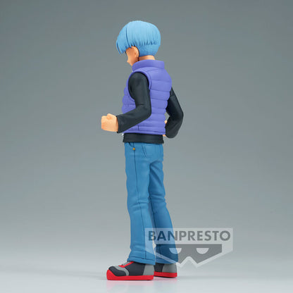 Figura de Trunks de Dragon Ball Super Super Hero con chaleco morado - 4