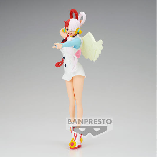 Figura de Uta de One Piece con alas pastel y cabello bicolor - 4